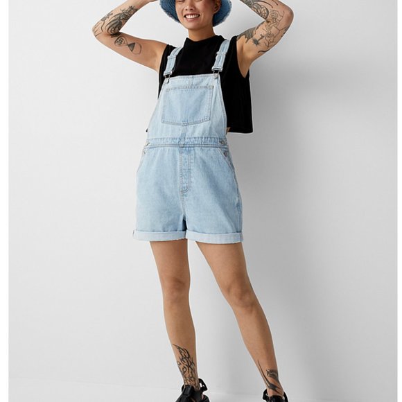 Denim Overalls Jumpsuit Shorts from Simons Twik - Picture 14 of 14